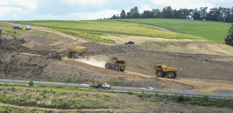 Thruway project's giant taking shape